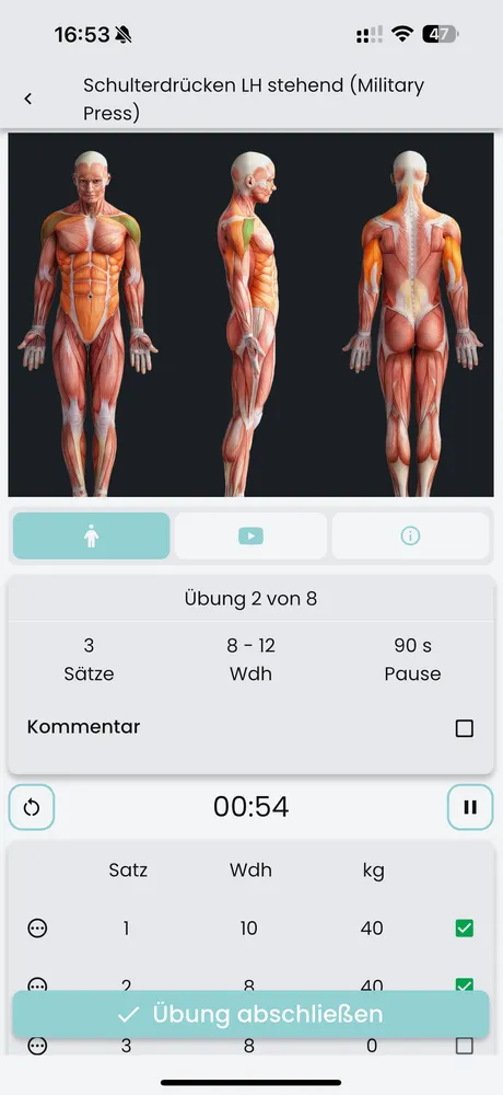 Maßgeschneiderte Trainingspläne